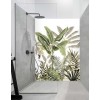 Panneau Douche jungle luxuriante rétro