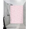 Panneau Douche mosaïque rose