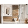Panneau WC briques tons beiges