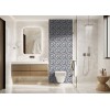 Panneau WC carreaux de ciment mix rétro moderne