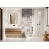 Panneau WC carreaux de ciment style ethnique