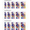 Panneau WC formes géométriques multicolores