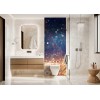 Panneau WC pluie de paillettes