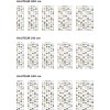Panneau WC motifs triangulaires scandinaves