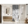 Panneau WC fleurs graphiques scandinaves