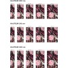 Panneau WC fleurs séchées tons roses