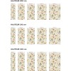 Panneau WC papillons et oiseaux romantiques