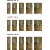 Panneau WC effet bronze